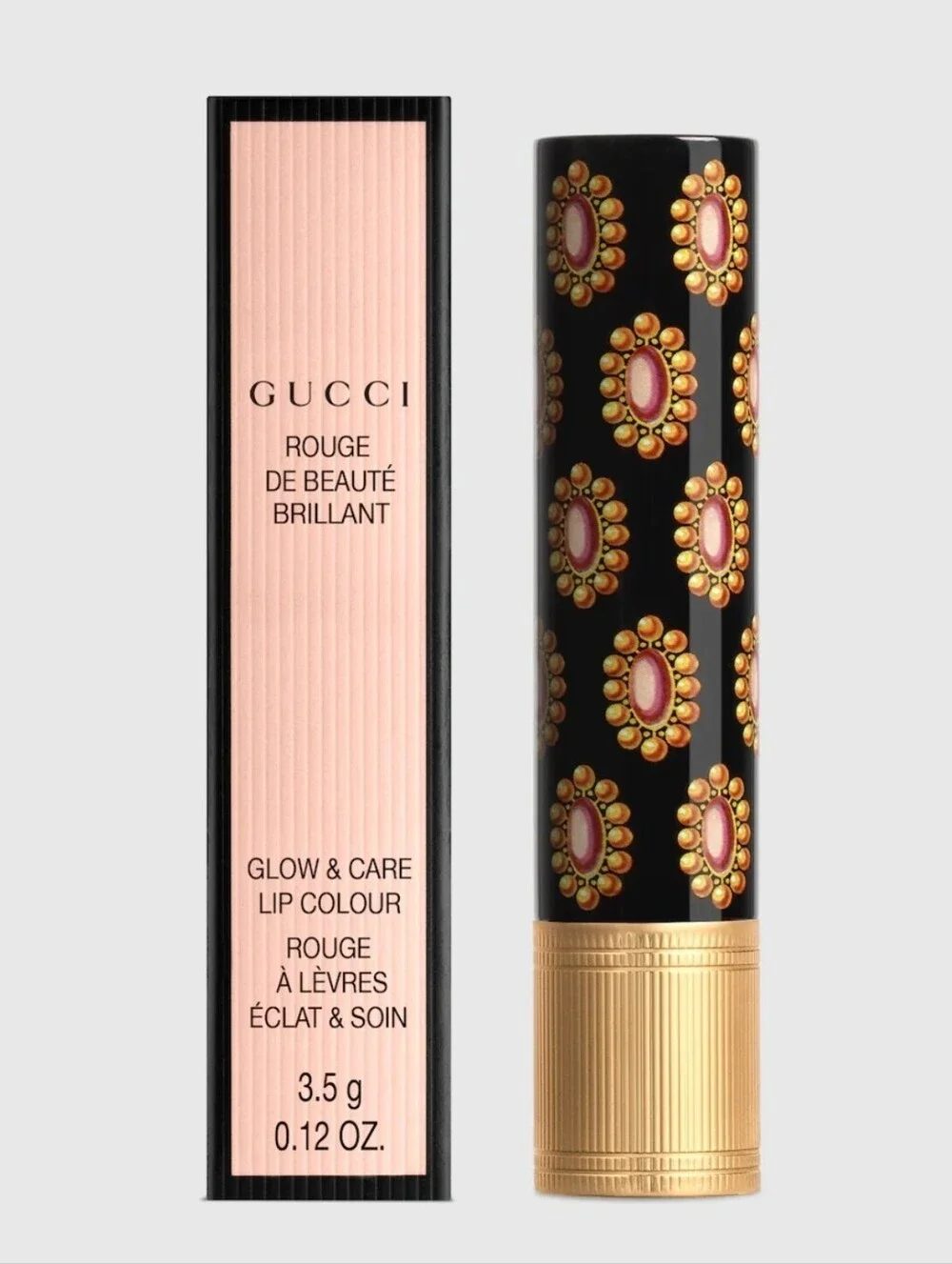 NEW~ GUCCI Glow & Care Shine Lipstick~ 514 Virginia Scarlett.